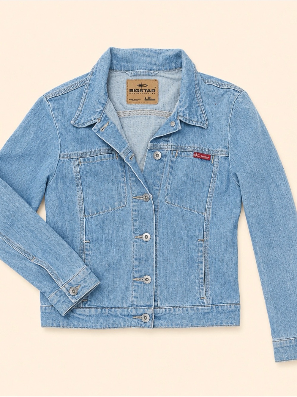 90’s BIG STAR Women’s  Light Wash Stretch Denim Jacket
